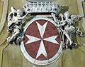 Emblem of the Military Order of Malta on the facade of San Giovannino dei Cavalieri, Florence (1699).