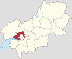 Location of Yanqing Town in Yanqing District