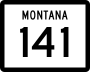 Montana Highway 141 marker