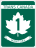 Provincial Trunk Highway 1 marker