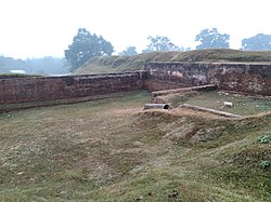 The mound at Rajpat, part of the ruins of the capital of the medieval Kamata kingdom