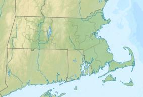 Map showing the location of Nasketucket Bay State Reservation