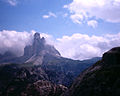 View of the Tre Cime di Lavaredo from Mount Piana.
