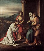 Christ taking leave of his mother, Correggio, 1517–1518