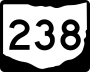 State Route 238 marker