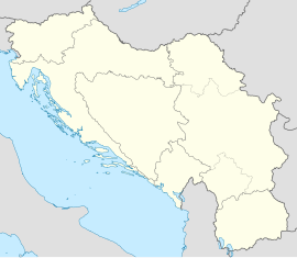 1989–90 Yugoslav First League is located in Yugoslavia