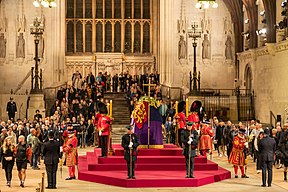 Elizabeth II lying-in-state at Westminster Hall