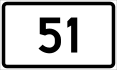 County Road 51 shield