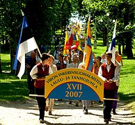 Song and Dance Festival parade of Ingrian Finns in Estonia in 2007.