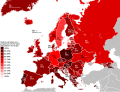 Native nationalities as a proportion of the population in Europe