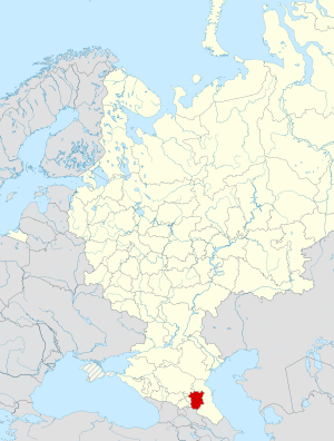 Location of Chechen Republic