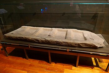 Stone ladder (Significant Treasure) collected in National Museum of Prehistory, Taiwan.