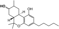 Structure of 8-hydroxy-hexahydrocannabinol