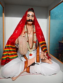 Wooden statue of Gopalakrushna at his residence in Paralakhemundi, made by an artisan who had seen him in real life