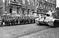 Image 41Hungarian Arrow Cross army/militia and a German Tiger II tank in Budapest, October 1944. (from History of Hungary)