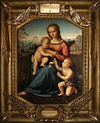 Italian School, Madonna with Jesus and John (16th c) Kroshitsky Sevastopol Art Museum