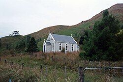 Mangamahu Church, pictured in 2023