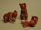 Metlox Manufacturing Company bear figurines.