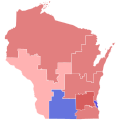 2016 United States Senate election in Wisconsin by congressional district