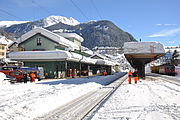The station in the snow