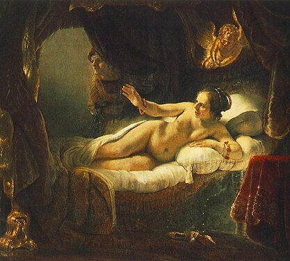 Rembrandt's painting Danae from Crozat's collection
