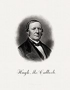 McCULLOCH, Hugh-Treasury (BEP engraved portrait)