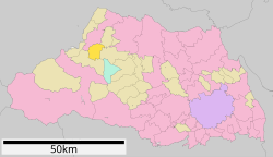 Location of Nagatoro in Saitama Prefecture