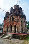 Bamira: Nava ratna Nilmadhab temple, built in 18th century with terracotta plaques.