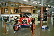 One of many antique cars on display