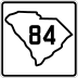 South Carolina Highway 84 marker