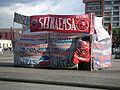 Image 2Camp put up by striking Pepsi-Cola workers, in Guatemala City, Guatemala, 2008.