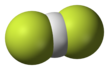 Space fill model of the bifluoride anion