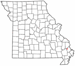 Location of Perkins in Missouri
