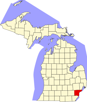 Location in Michigan