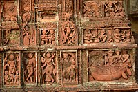 Terracota panels in Gopaleswar Shiva Temple at Bankati