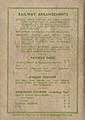 Back cover showing railway & entrance charges