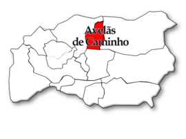 Location in the municipality of Anadia