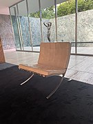 Barcelona Chair (Dawn sculpture in background)