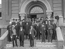 Members of the first Legislative Assembly of Alberta, taken in 1906.