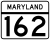 Maryland Route 162 marker