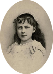 A portrait of Marie Lenéru at age 10.