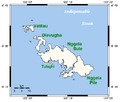 Map Nggela Islands in Solomons