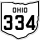 State Route 334 marker