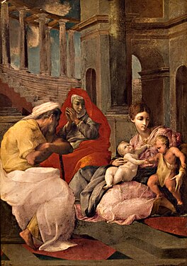 Primaticcio's Holy Family was purchased for Catherine (Hermitage Museum)