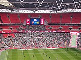 Yeovil Town fans at Wembley Stadium