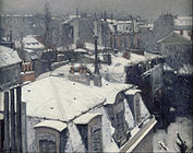 Vue de toits (Effet de neige) (1878) Musée d'Orsay, Paris