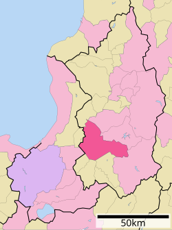 Location of Iwamizawa in Hokkaido (Sorachi Subprefecture)