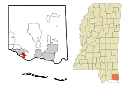 Location of Gulf Park Estates, Mississippi