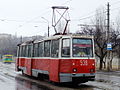 A 71-605A tram in operation