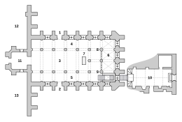 Floor plan of Rosslyn Chapel